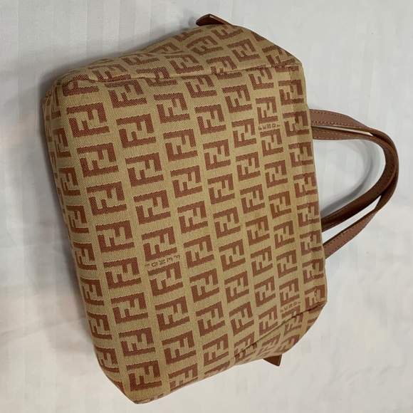 Authentic Fendi Zucchino Mini Hand Bag - Picture 11 of 13